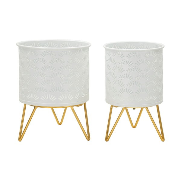 Suporturi pentru flori 2 buc. din metal ø 16 cm (înălțime 20 cm) Carly – Mauro Ferretti