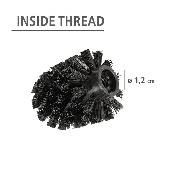 Perii de WC argintiu-lucios 4 buc. din oțel inoxidabil Ø8cm – Wenko-image-1