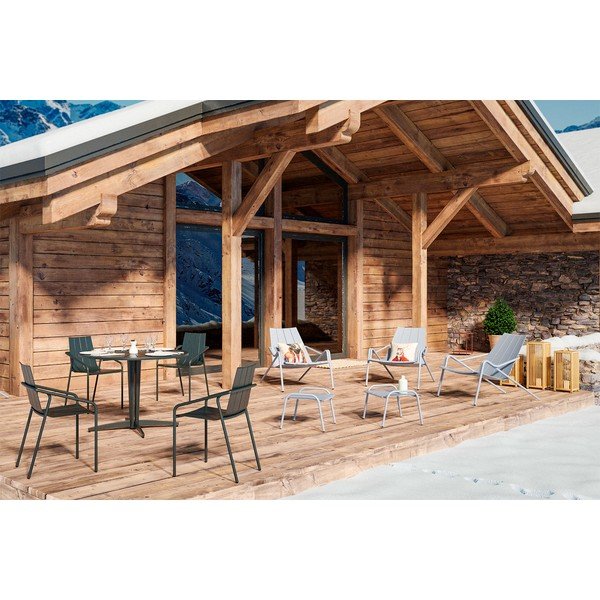 Masă  de grădină rotundă din aluminiu ø 110 cm Fleole – Ezeis-image-4
