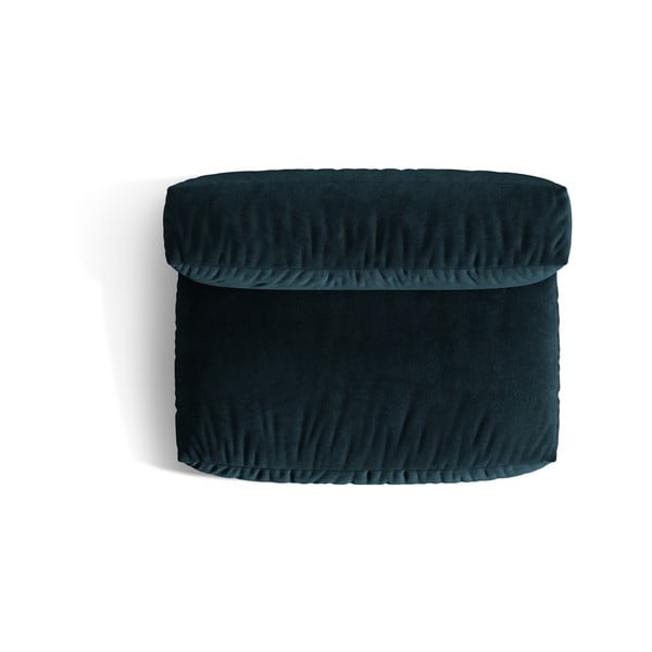 Modul pentru canapea modulară albastru închis cu tapițerie din catifea (de mijloc) Martina – Micadoni -image-3