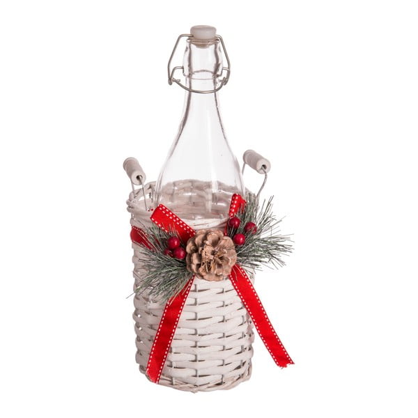 Sticlă cu coș de depozitare Unimasa Christmas