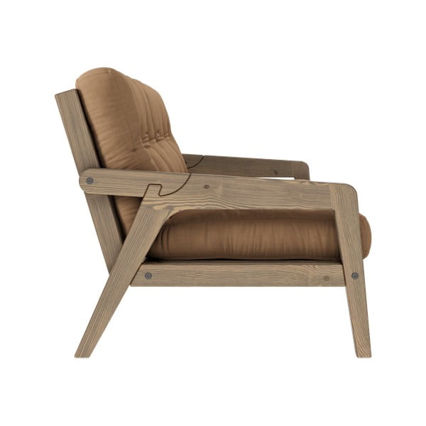 Canapea maro extensibilă 204 cm Grab - Karup Design-image-4