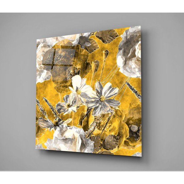 Tablou din sticlă Insigne Daisies, 40 x 40 cm-image-3