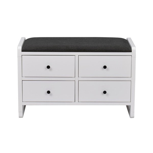 Pantofar cu 4 sertare Rowico Gorgona, alb-image-2