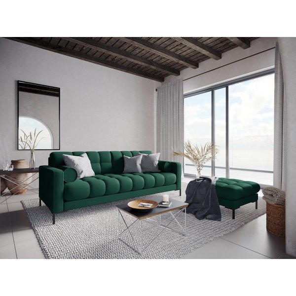 Taburet tapițat Cosmopolitan Design Bali, 60 cm, verde-image-4