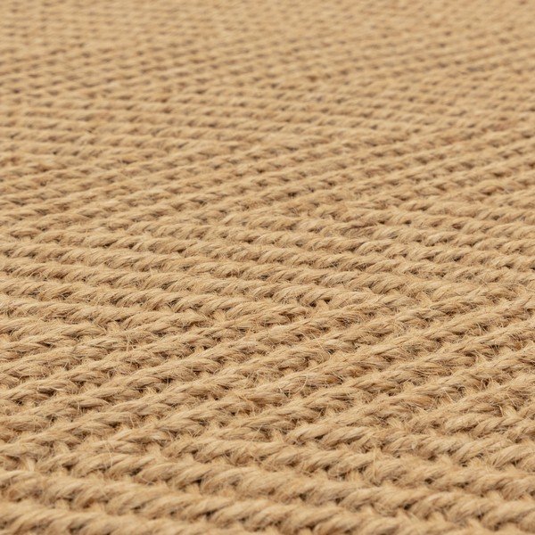 Covor în culoare naturală reversibil, țesut manual din iută 240x340 cm Bordo Herringbone Linen – Asiatic Carpets-image-2