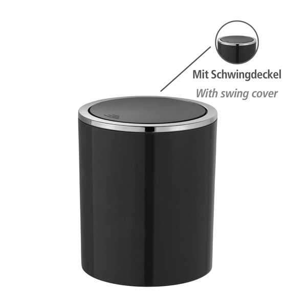 Coș de gunoi Wenko Inca, 2 l, negru-image-2