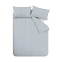 Lenjerie de pat albastră din flanelă pentru pat de o persoană 135x200 cm Stripe – Catherine Lansfield
