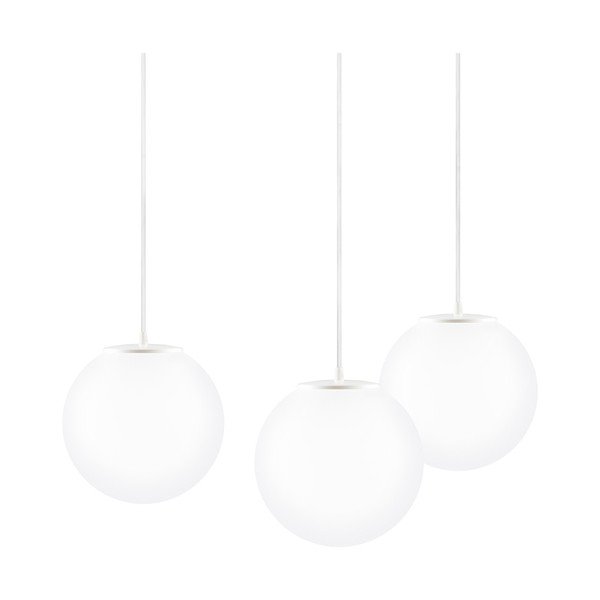 Corp de iluminat triplu Sotto Luce Tsuki, alb-image-1
