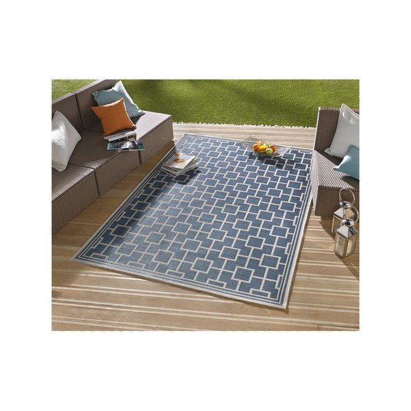 Covor potrivit și pentru exterior NORTHRUGS Botany 115x165 cm, albastru-image-3