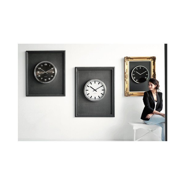 Ceas de perete Present Time Maxie, gri -image-1