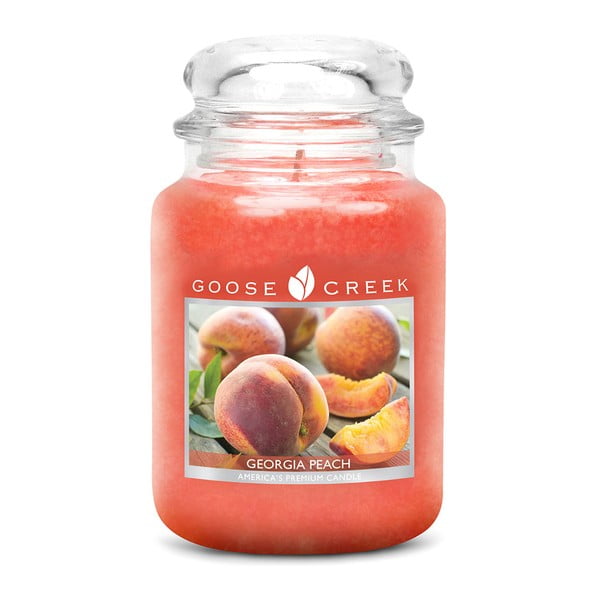 Lumânare parfumată în recipient Goose Creek Peach, 150 de ore ardere