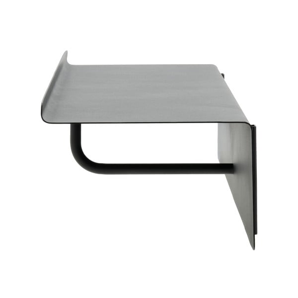 Cuier de perete negru cu raft din oțel 21,5 cm A-Coat – Zone-image-4