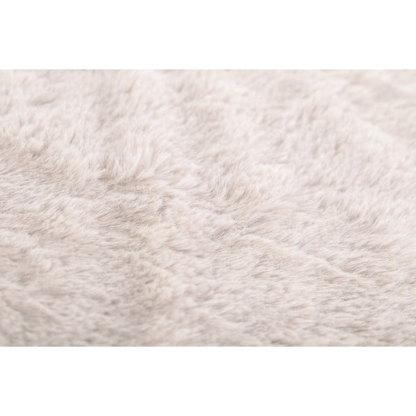 Pătură albă/bej din blană artificială 150x200 cm Ruby – Tiseco Home Studio-image-2