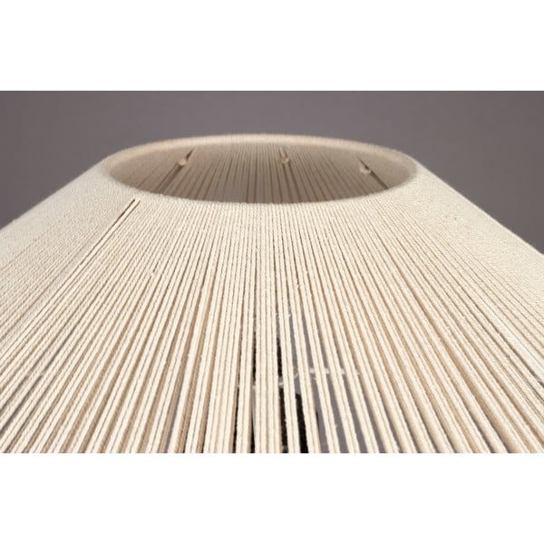 Veioză neagră-albă cu abajur textil (înălțime 62 cm) Elon – Dutchbone-image-4