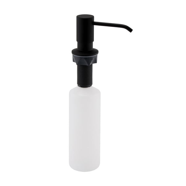 Dozator de săpun lichid negru mat din plastic 350 ml – Sapho