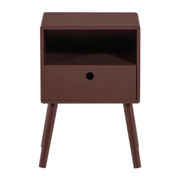 Noptieră burgundy din MDF Ozzy – WOOOD-image-2
