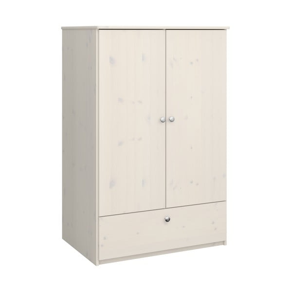 Șifonier de copii alb din lemn masiv de pin 80x123 cm Memphis - Tvilum-image-2