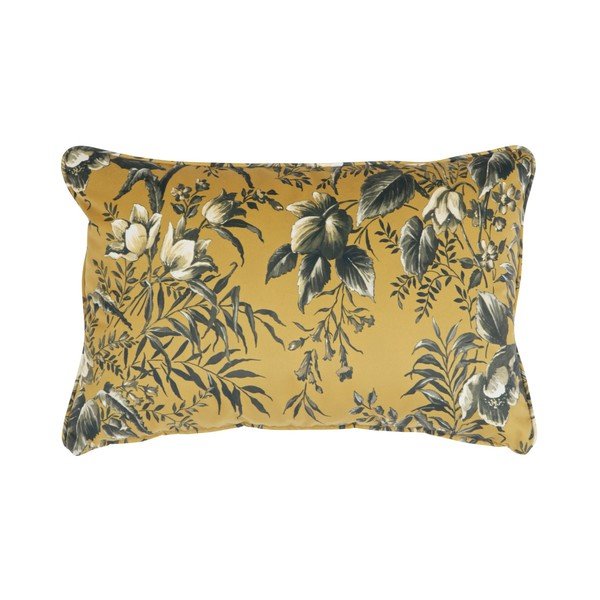 Pernă cu motive florale BePureHome Vogue, 40 x 60 cm, maro muștar-image-2