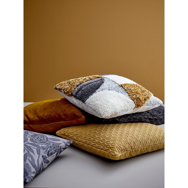 Pernă din bumbac Södahl Geometric, 45 x 45 cm, gri-image-1