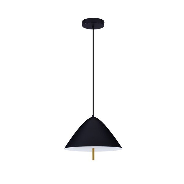 Lustră negru-mat LED din metal cu abajur din metal ø 40 cm Oros – Nova Luce