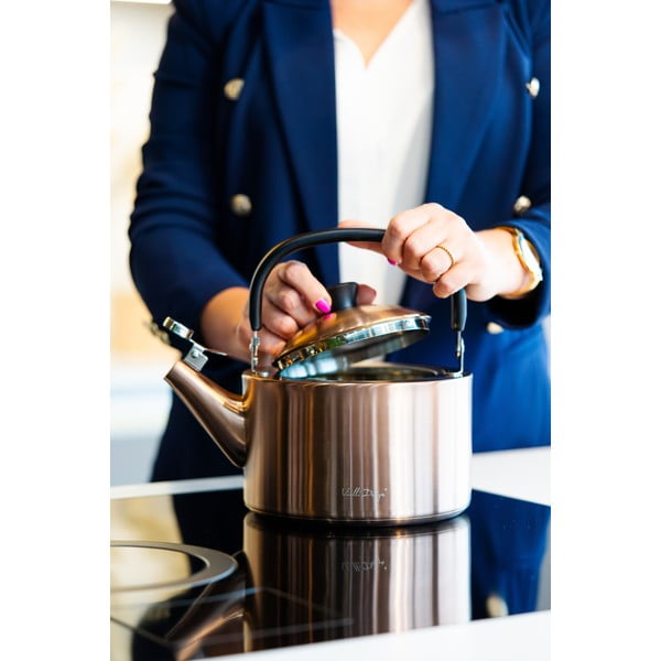 Ceainic arămiu din oțel inoxidabil 1,5 l Diamante – Vialli Design-image-2