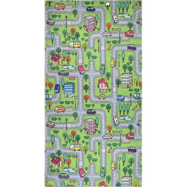 Covor pentru copii verde 100x160 cm Green Neighborhood – Vitaus