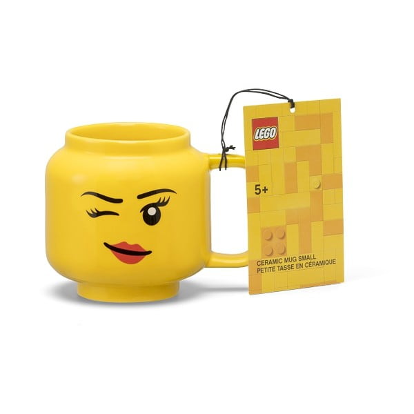Cană pentru copii galben din ceramică 255 ml Head – LEGO®-image-3