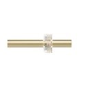 Galerie de perdea auriu mat extensibilă din oțel 107 - 305 cm Flute – Umbra