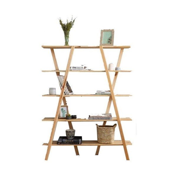 Bibliotecă din lemn de pin 120x148 cm Perla - Kalune Design-image-2