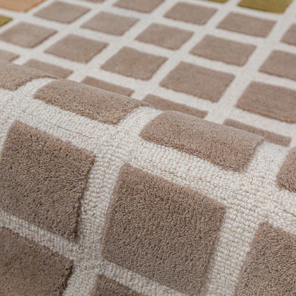 Covor verde țesut manual din lână 140x200 cm Renga Wool – Flair Rugs-image-4