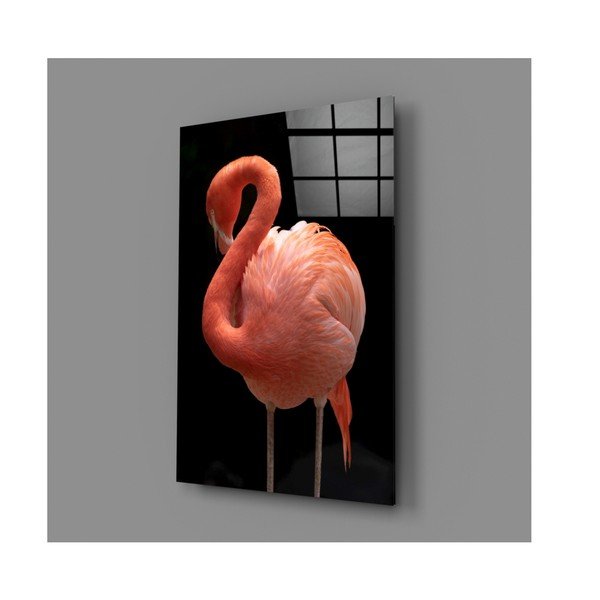 Tablou din sticlă Insigne Flamingo-image-4