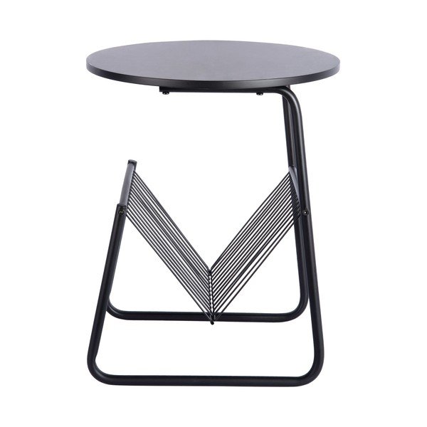 Măsuță auxiliară rotundă din metal ø 40 cm Riqueza Revista – Leitmotiv-image-3