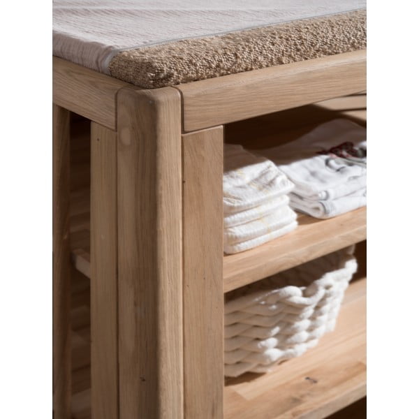 Comodă de copii în culoare naturală din lemn de stejar cu masă de schimbat 100x95x55 cm Forrest – Vipack-image-3