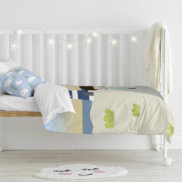 Lenjerie de pat din amestec de bumbac pentru copii Happynois Summer Time , 115 x 145 cm-image-4
