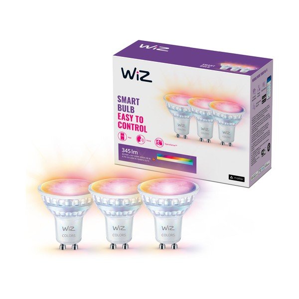 Becuri smart LED GU10, 3 buc. 5 W – WiZ