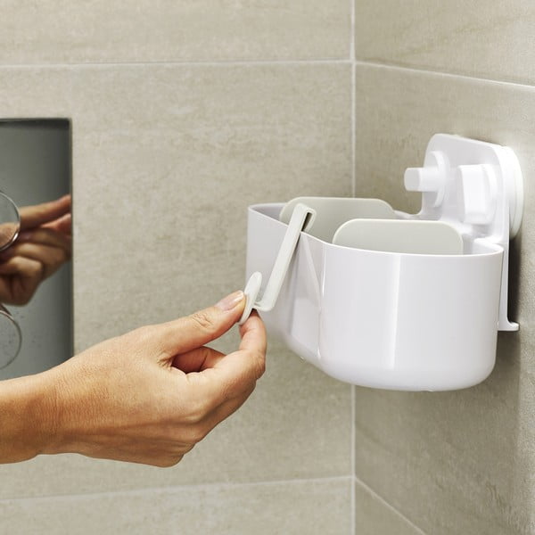 Raft pentru baie alb autoadeziv din plastic Duo – Joseph Joseph-image-3