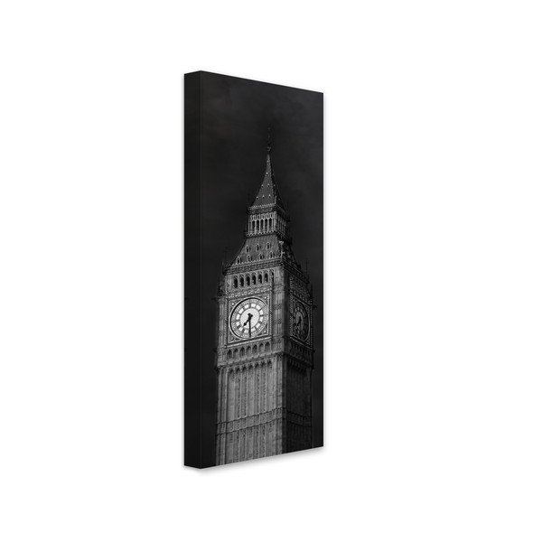 Tablou Styler Canvas Silver Big Ben, 45 x 140 cm-image-2