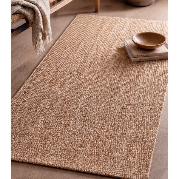 Covor tip traversă în culoare naturală din iută 80x200 cm Bouclé – Hanse Home-image-1