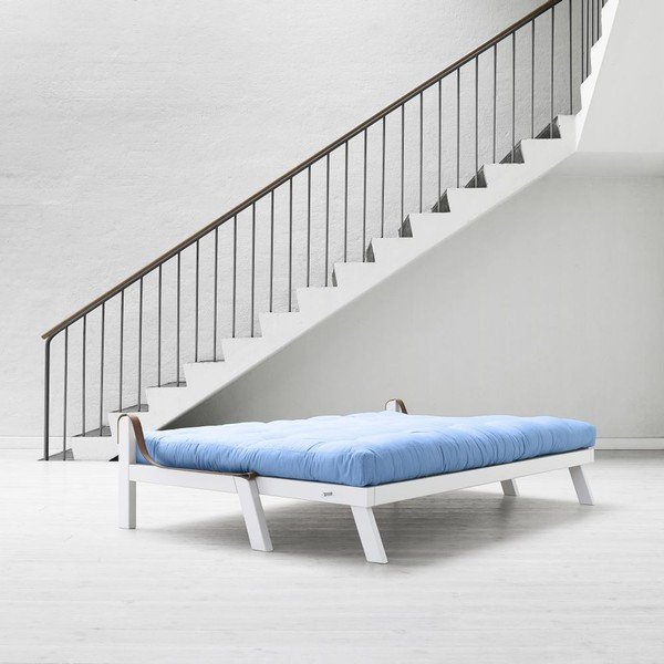 Canapea extensibilă Karup Poetry White/Celeste/Gris-image-2