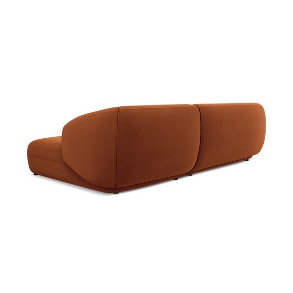 Colțar portocaliu cu tapițerie din catifea (cu colț pe partea dreaptă) Moana – Makamii-image-4