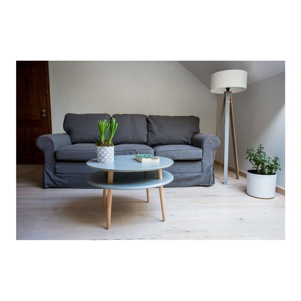 Măsuță de cafea Ragaba UFO, Ø 70 cm, gri închis-image-3