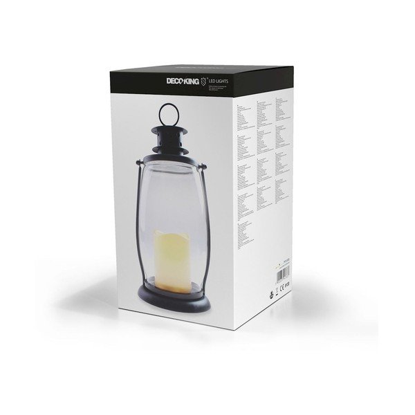 Felinar decorativ cu LED DecoKing Chic, înălțime 30 cm-image-3