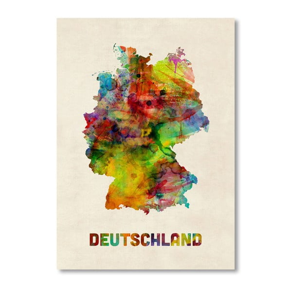 Poster Germania Americanflat Art, 60 x 42 cm, multicolor