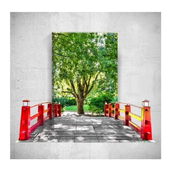Tablou de perete 3D Mosticx Bridge To The Tree, 40 x 60 cm