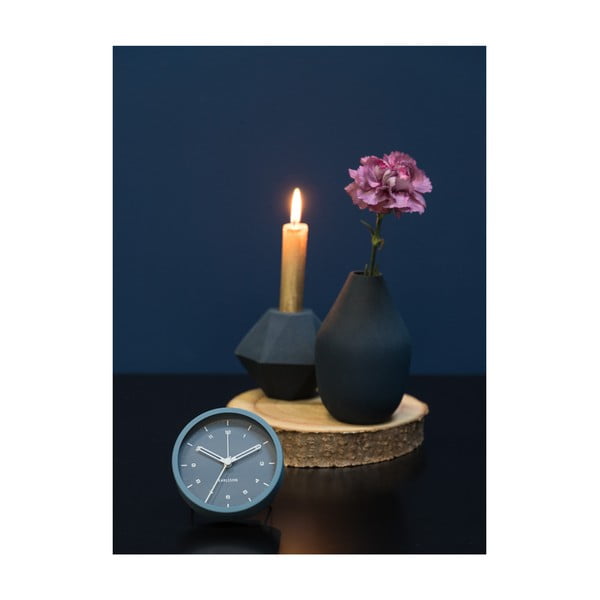 Ceas cu alarmă Karlsson Tinge, ø 9 cm, albastru-image-3