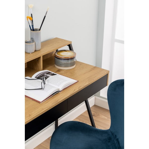 Birou cu blat în decor de stejar Actona Reece, 100 x 50 cm-image-2