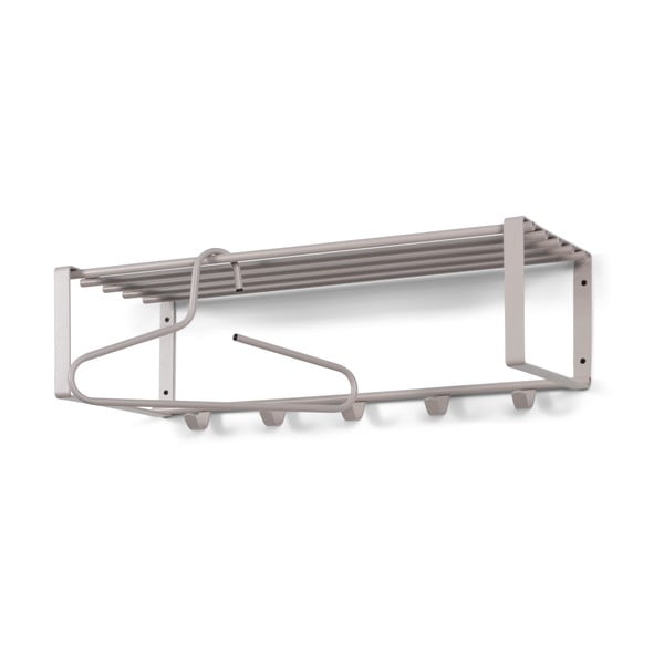 Cuier de perete gri-bej cu raft din metal Rex – Spinder Design