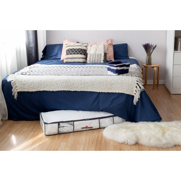 Cutie de depozitare sub pat din material textil/din plastic cu vacuum 105x45x15,5 cm Life – Compactor-image-1