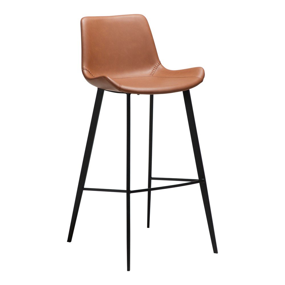 Scaun de bar maro coniac (înălțime șezut 74,5 cm) Hype – DAN-FORM Denmark